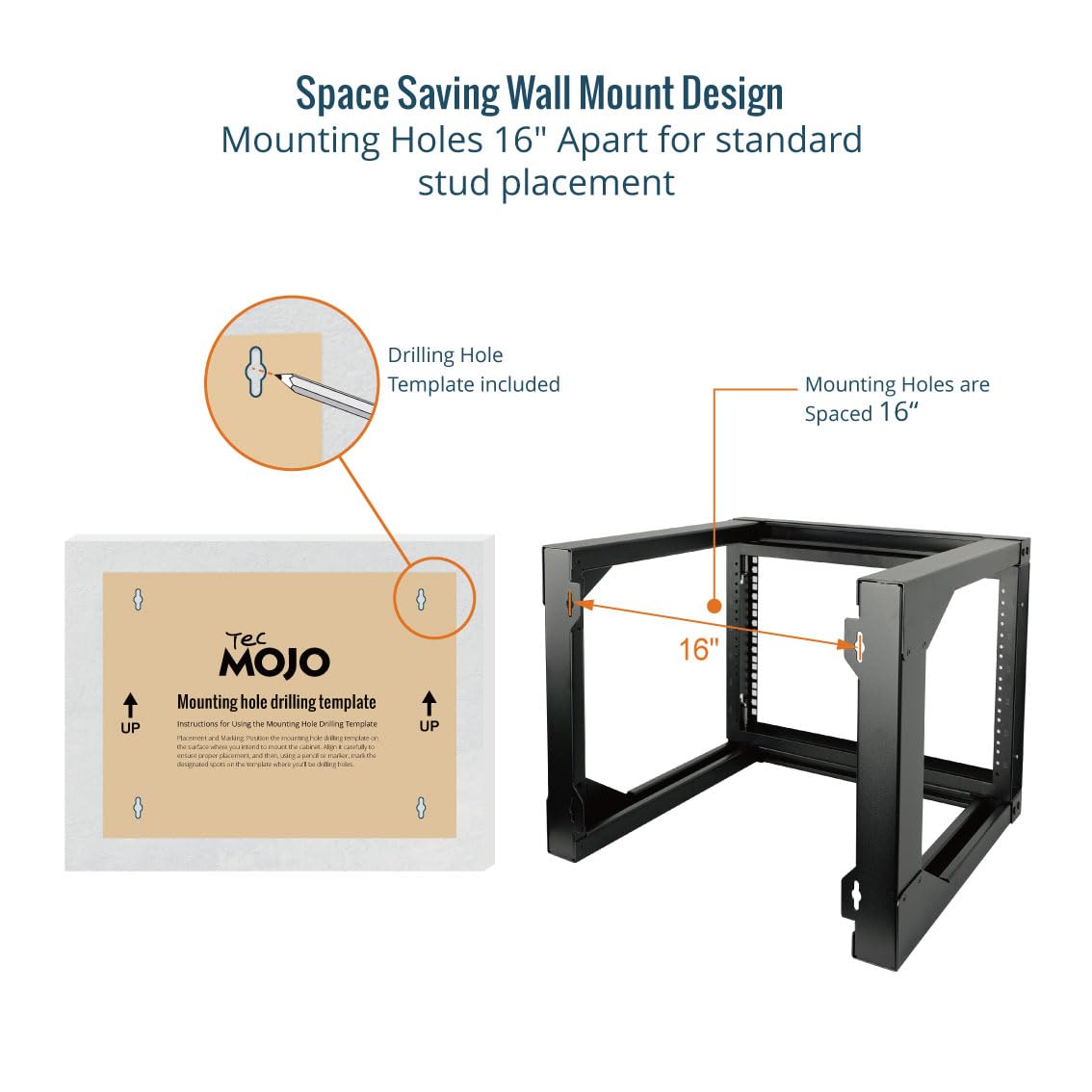 Amazon.com: Tecmojo 6U Wall Mount Server Rack, Open Frame